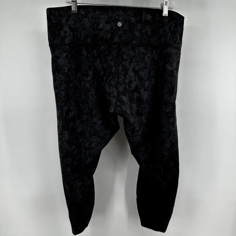 Lululemon Wunder Train High-Rise Tight Leggings Hideaway Camo Deep Coal Multi 20